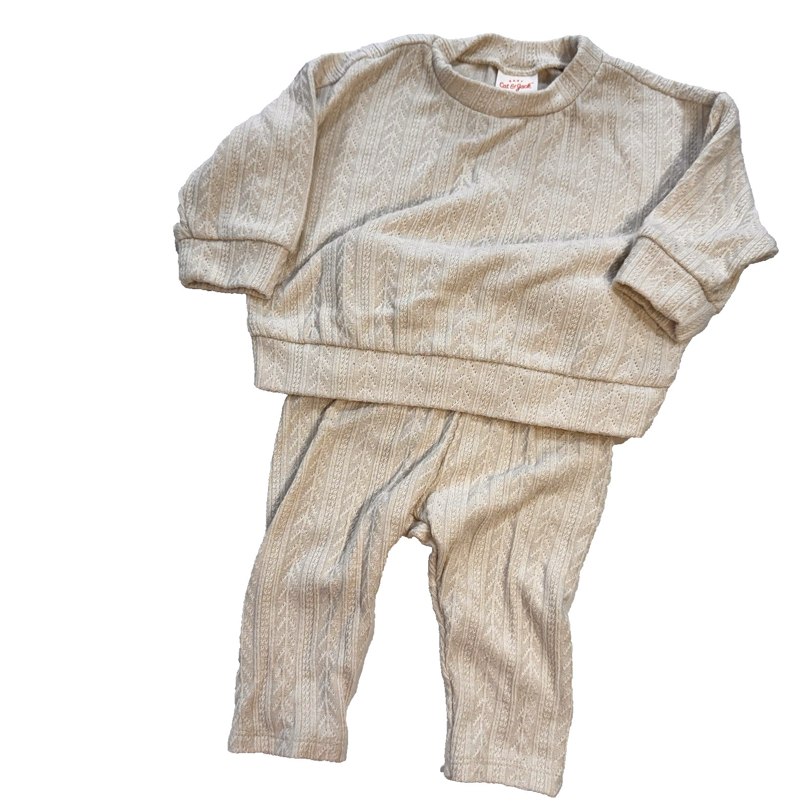 Cat & Jack 3-6m Beige 2-piece Pant Set