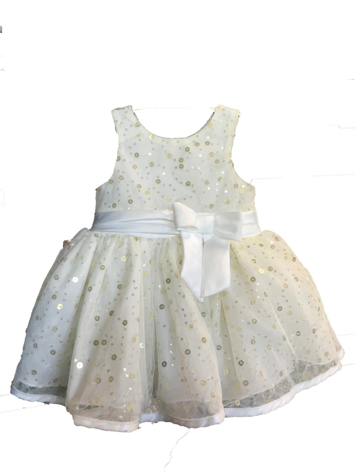 Nanette Lepore Infant Sleeveless Dress with Diaper Cover Ivory