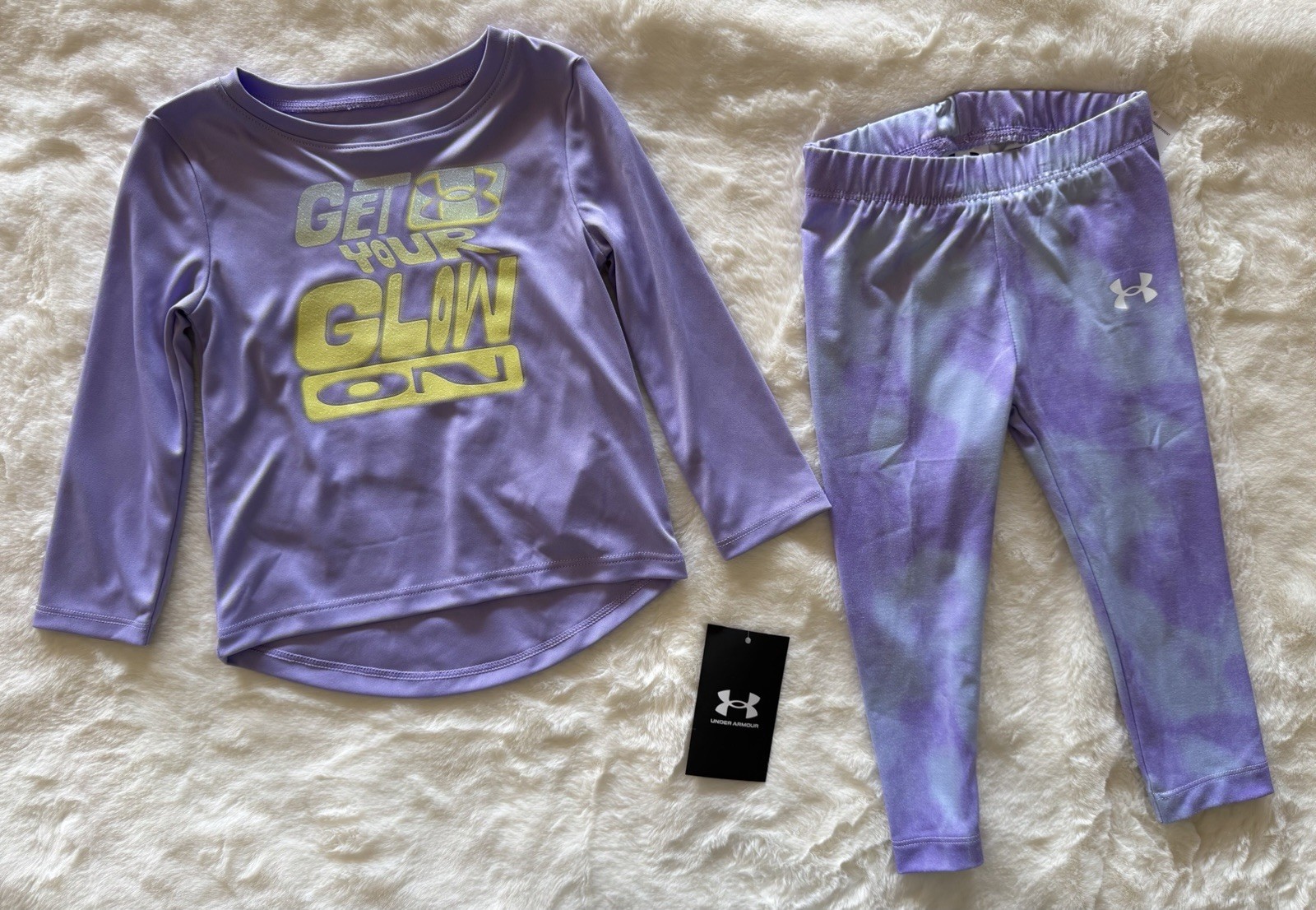 UNDER ARMOUR Baby Girl’s Top & Leggings Outfit, 2-piece Set, 18 Months