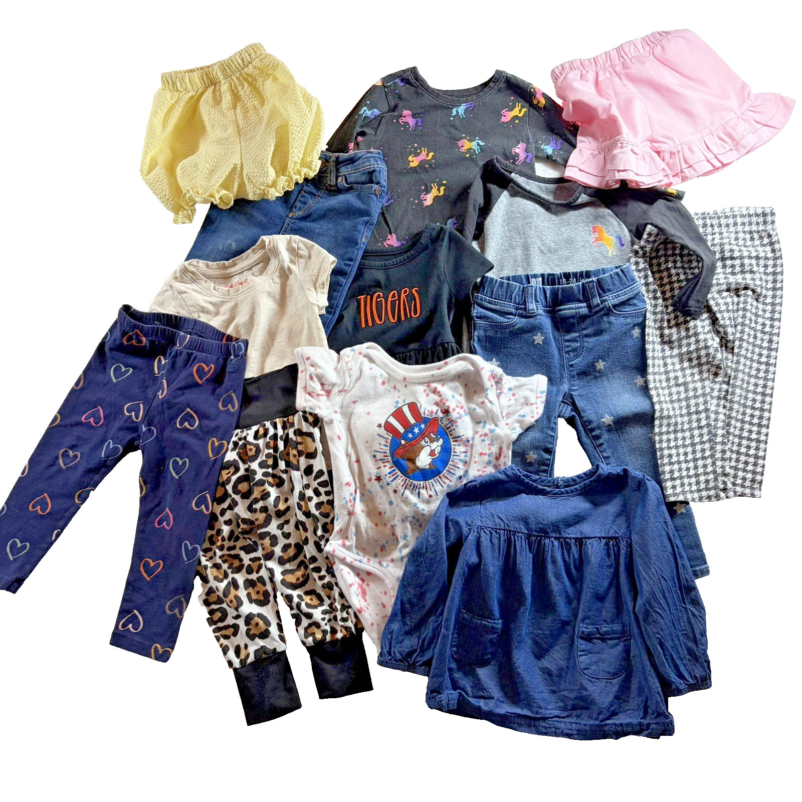 13 Pieces 18 Months Girls Play Clothes ~Various Brands