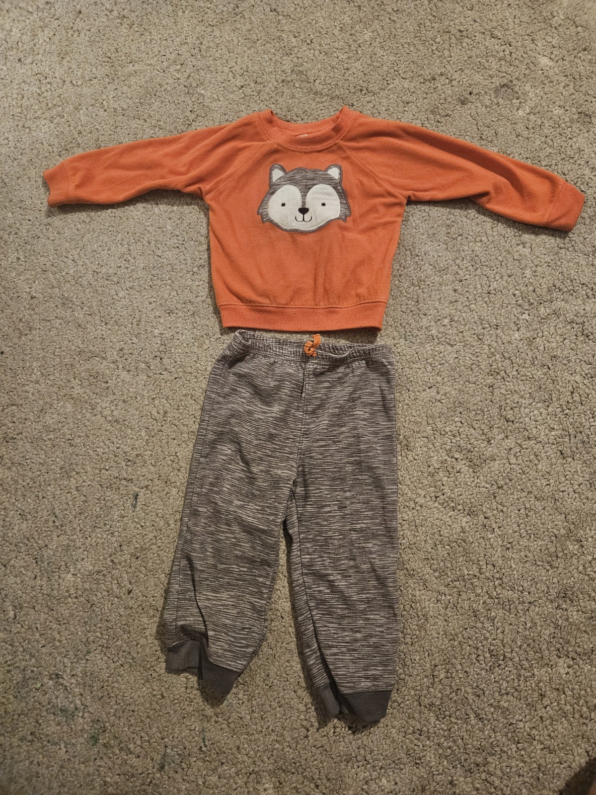 Child Of Mine Carter Hunting Orange Wolf On Sweater Toddler 2t Outfit