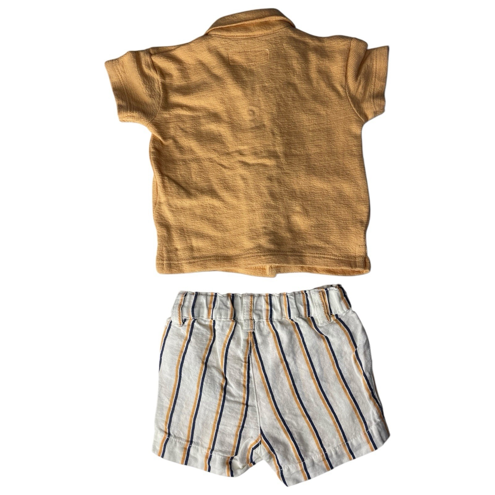 Boys 2 Piece Outfit T-Shirt and Shorts Stripes Matching Set 0-3 Months