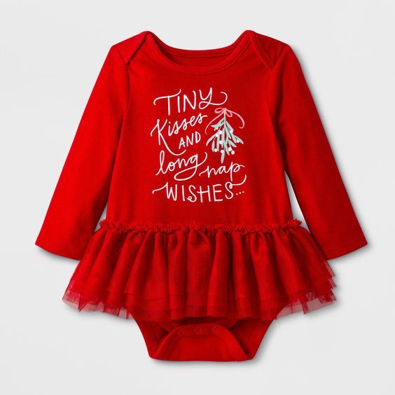 CAT & JACK Girls Romper KISSES WISHES Skirted Tutu Dress Outfit Bodysuit Top NWT