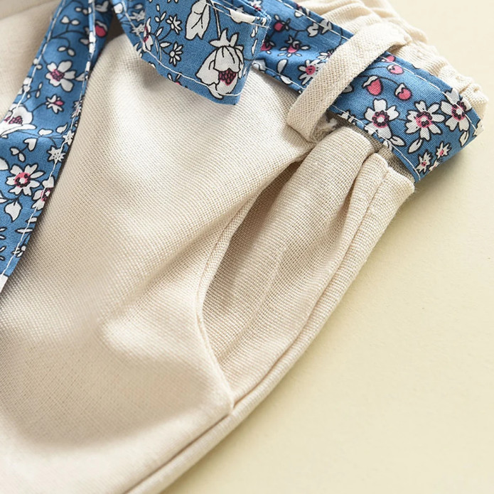 Toddler Kids Baby Girl Floral Blouse T-shirt Pants Summer 2PCS Suit Infant