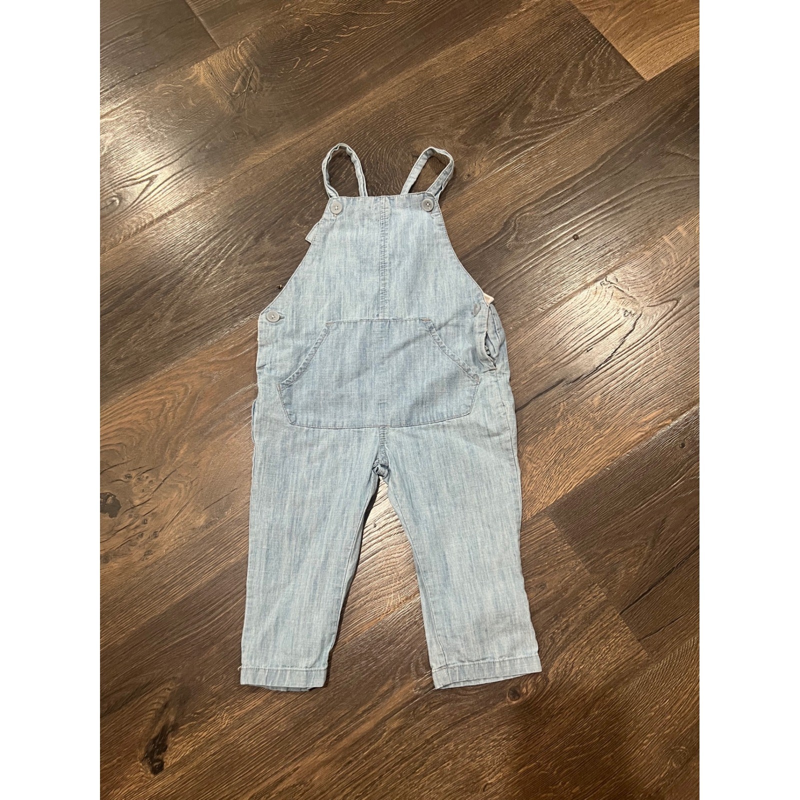 Zara Baby Denim Overalls Light Wash Size 12-18 Months
