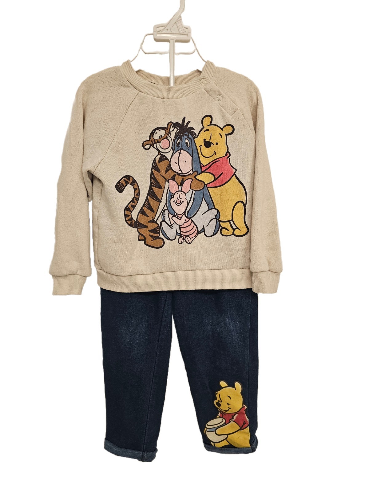 Disney Winnie The Pooh Pant & Sweatshirt Set Toddler Boy Girl Size 4t Super Cute