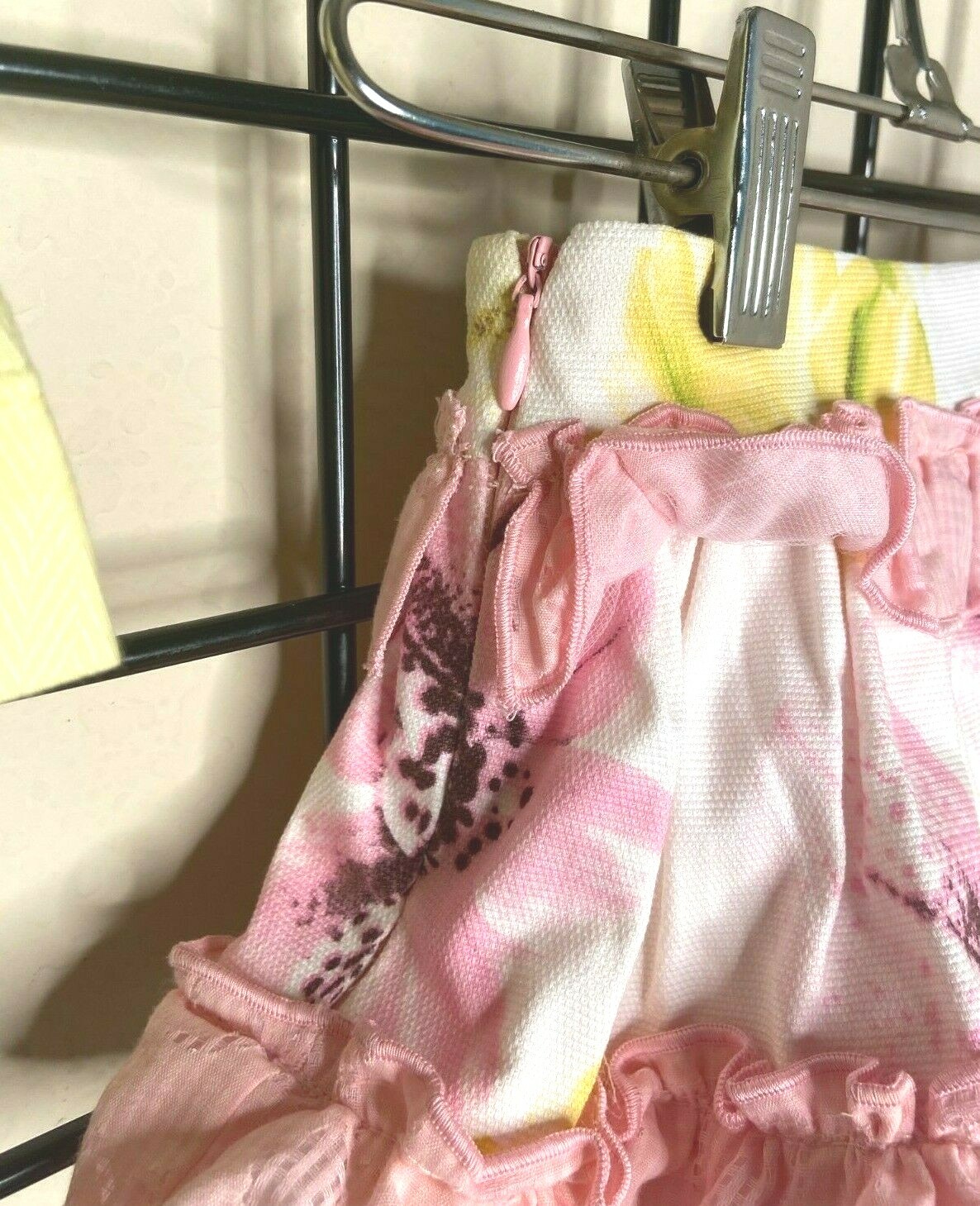 NWT NEW Yellow & Pink Designer Blue Ocean PLUSH/RICH ruffle Skirt/Top SET 2/3Y