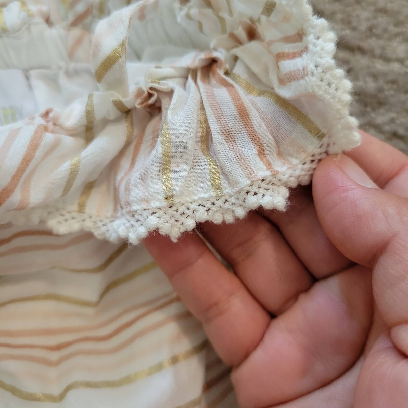 First Impressions, Dylan & Abby 6-9 Month Floral Dress Romper 4 piece set