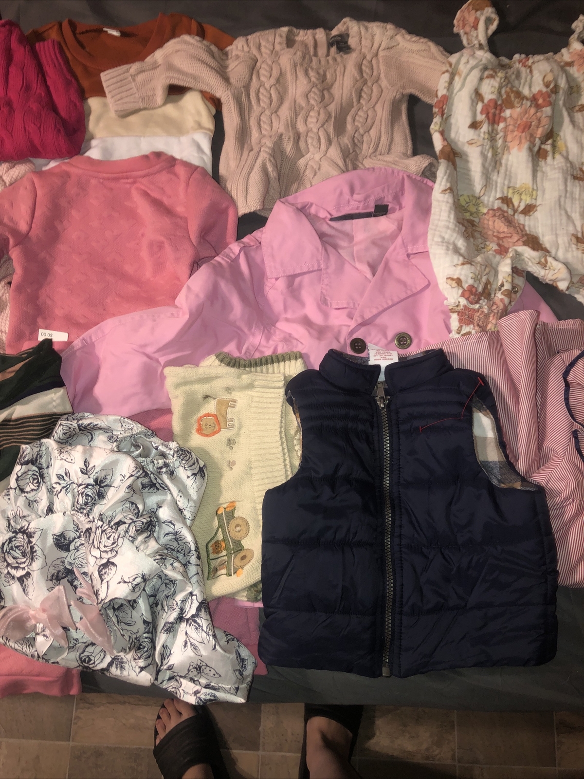 HUGE! Baby Clothes Lot Size 0-3, 3-6, 6-12, 12-18, 18-24 Mo. & 2t Most New W/tag