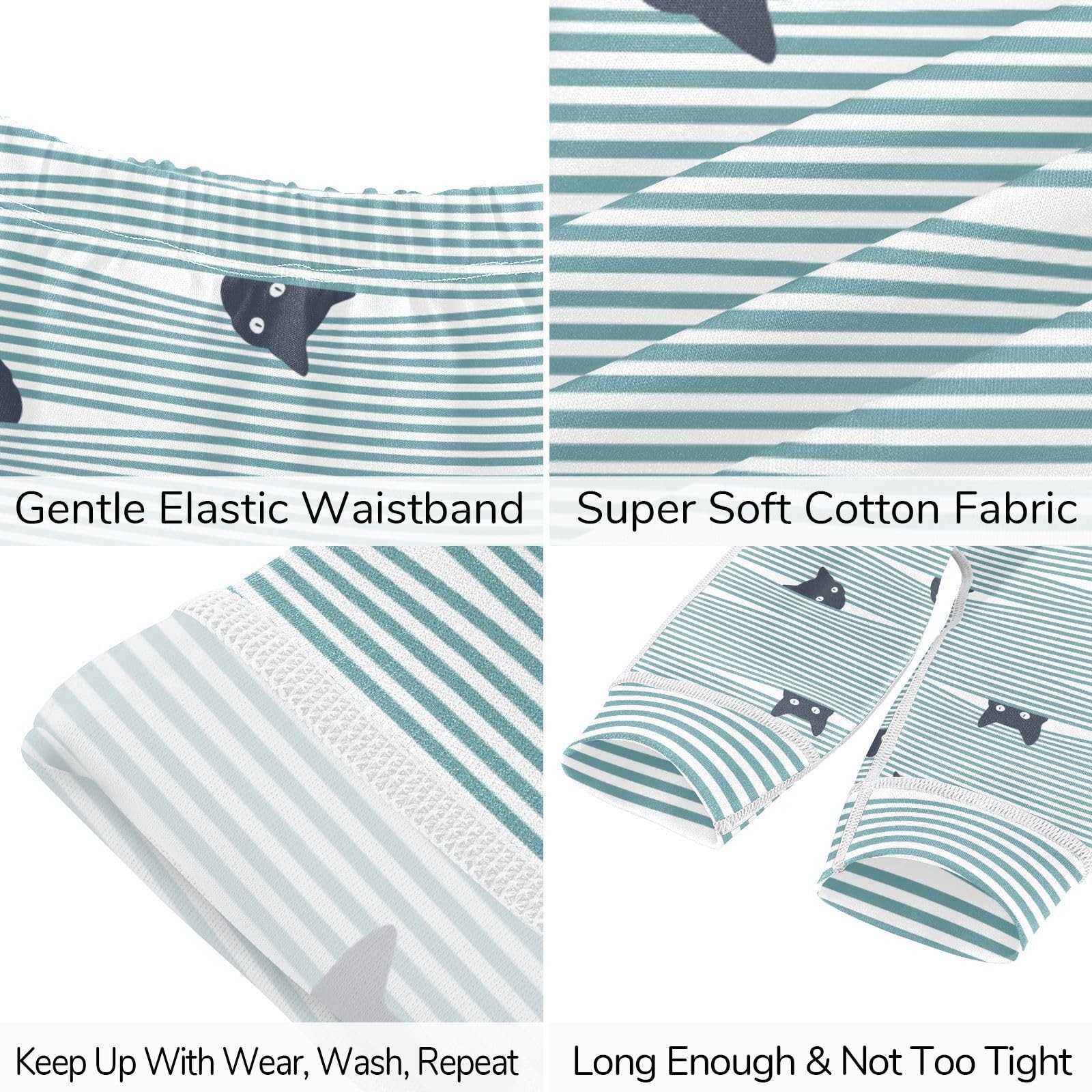 KICPOAY Baby Clothes Set Cat and Stripes Infant Bodysuits 3 Months, Multi 3