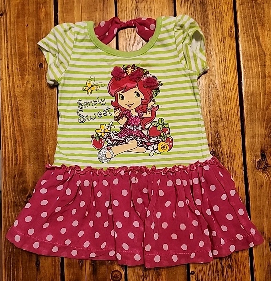 Cute Strawberry Shortcake 12 Months Shirt Skirt 2014