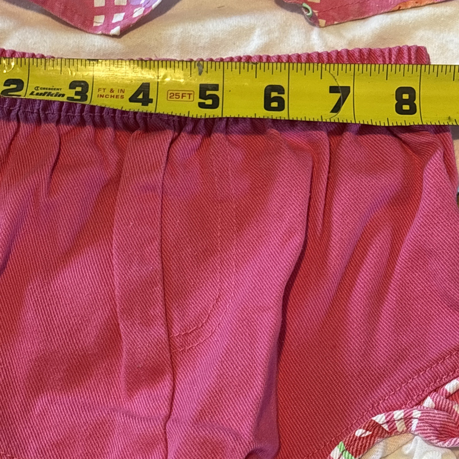 Vtg 80’s Strawberry Girl 12-24 Month Ruffle Shorts Vest Shirt Outfit Set Cotton