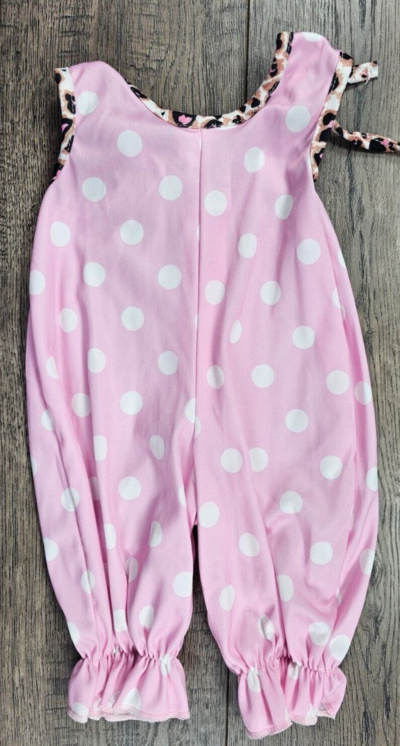 Baby Girl Clothes Nwot Laura Dare Preemie Pink Animal Print Trim Outfit