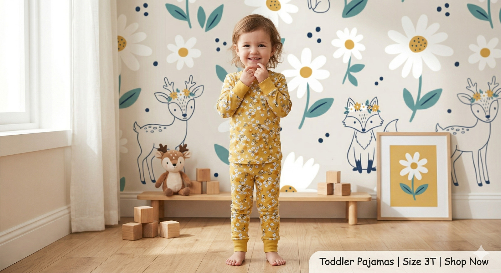 3T Toddler 2-Piece Pajama Set | Premium Soft Breathable Fabric-Durable Sleepwear