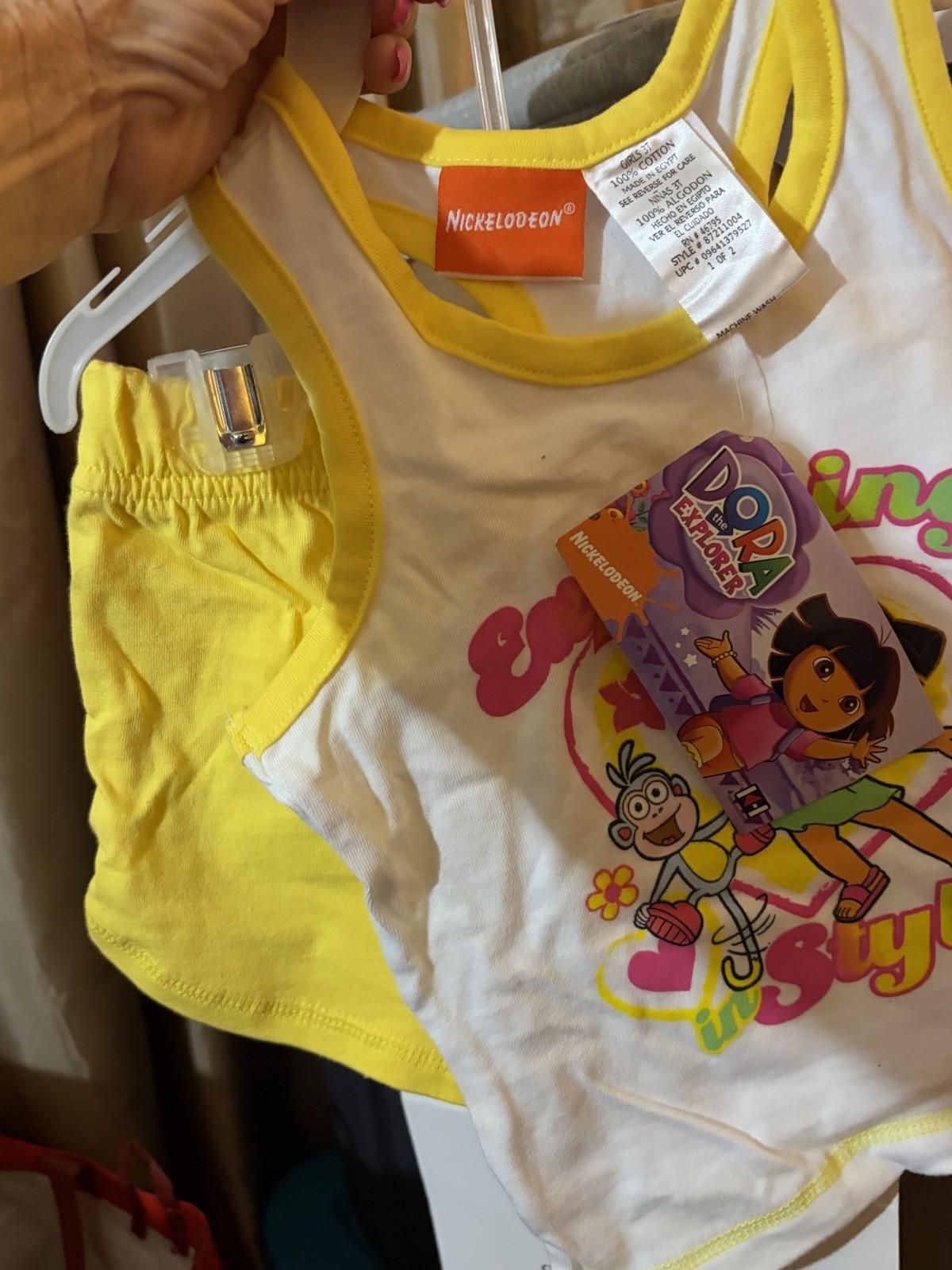 Y2k Dora The Explorer Toddler Girl 2 Piece SUMMER Outfit SZ. 3T BRAND NEW W/TAGS