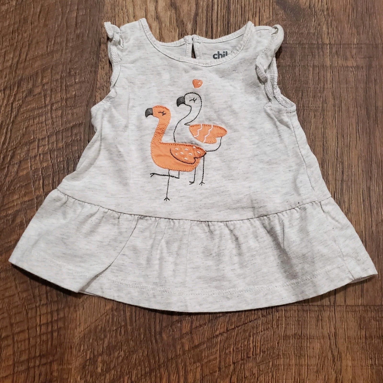 Carters Child Of Mine Baby Girl Matching Set Flamingo Pink Cotton Casual 0-3M