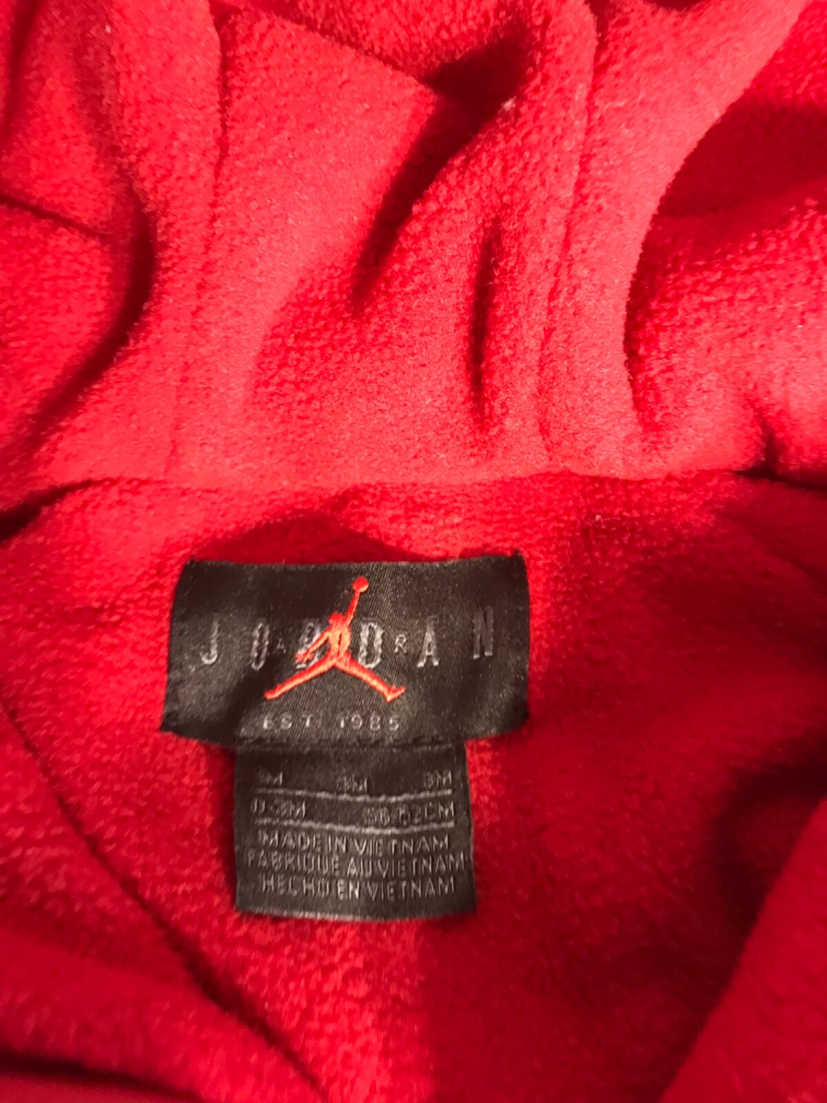 Nike Air Jordan Varsity Red Snow Suit W/ NWT 3 Pc Gift Set Infant Baby Crib Lot