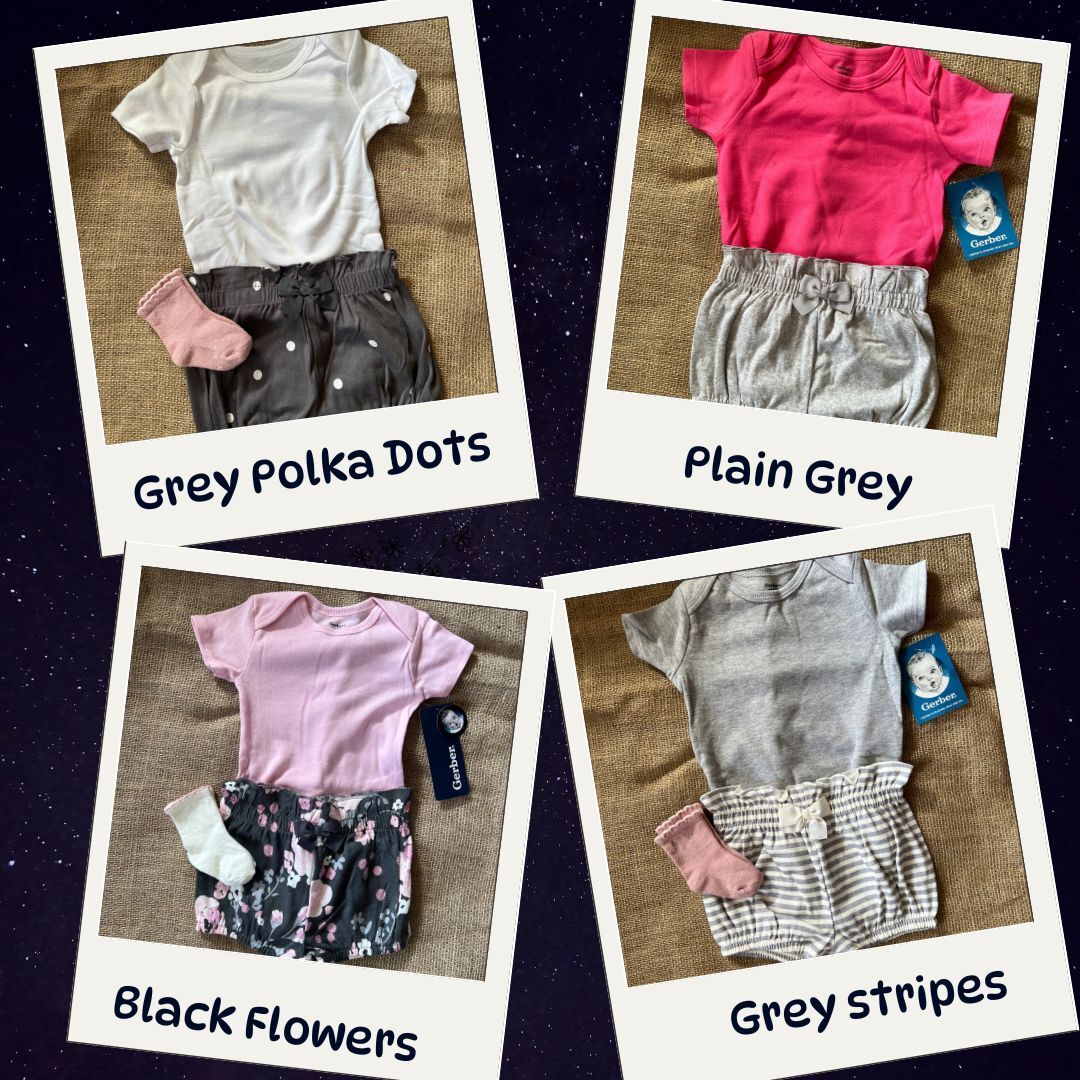 Gerber baby Onesie with matching shorts Baby shower gift birthday gift baby