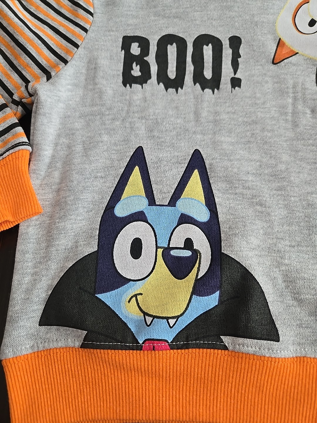 Bluey BOO! Halloween Outfit 2pc Sweatshirt & Pants Set Size 2 Toddler NWT