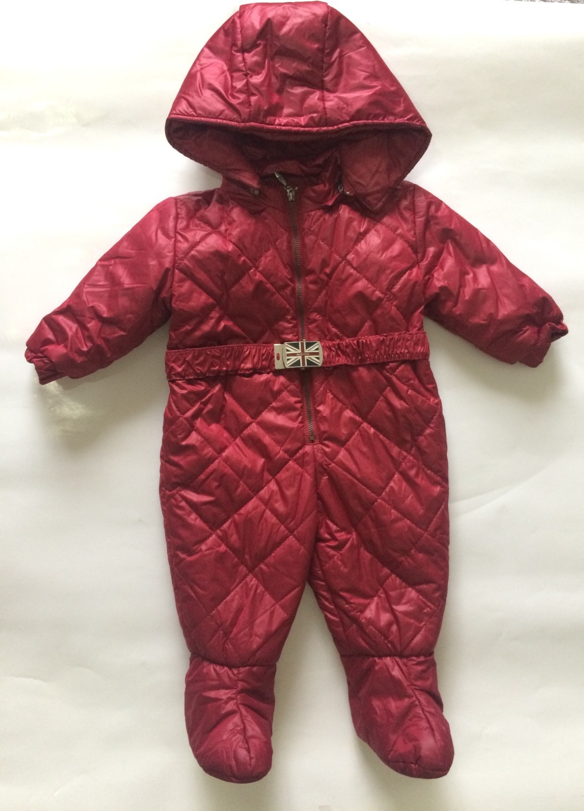 Baby Jumpsuit Overall with removable Hood Genuine MOSCHINO