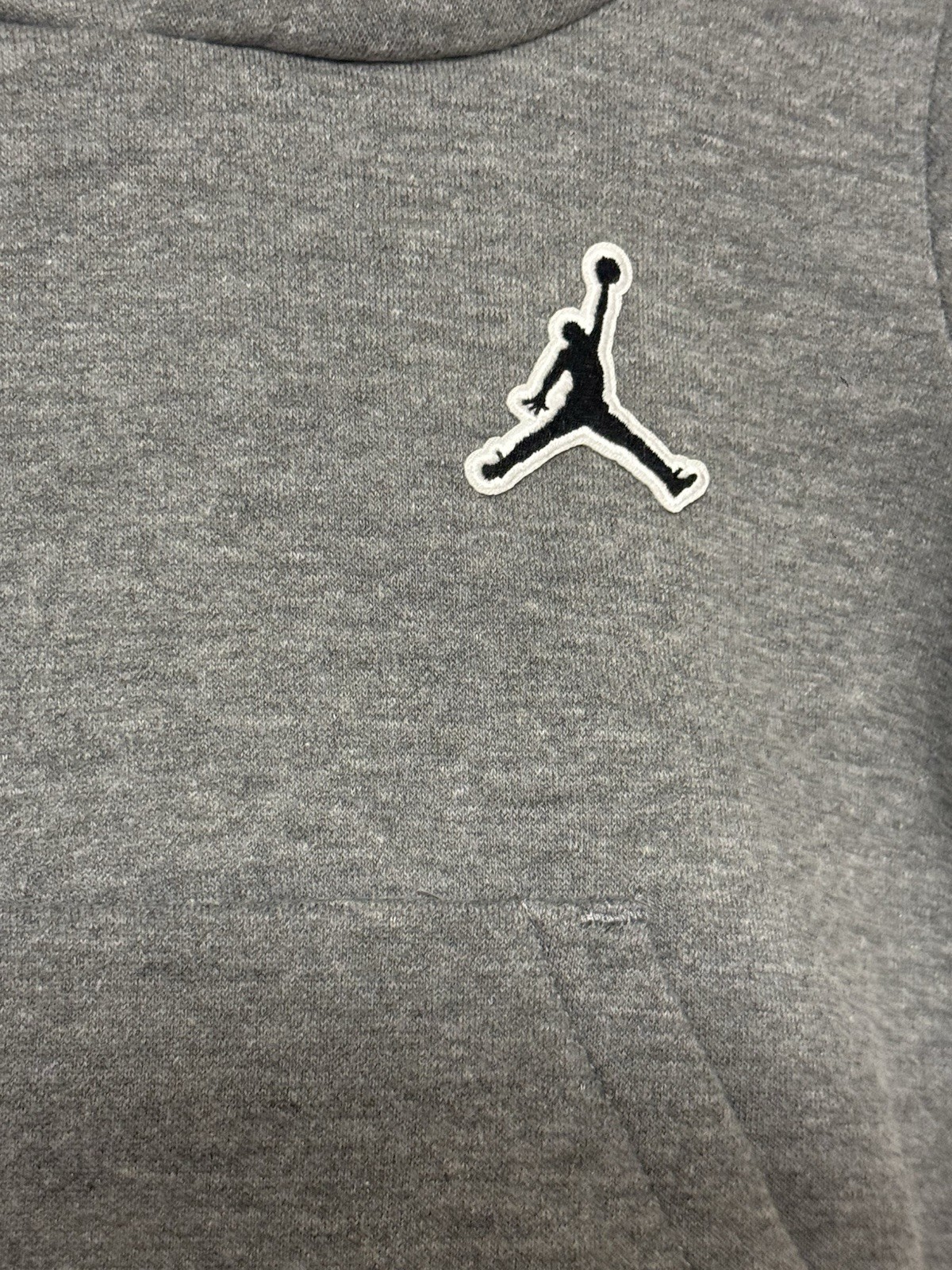 Jordan Jumpman 2pc Fleece Hoodie & Cuffed Pants Set Gray 12M