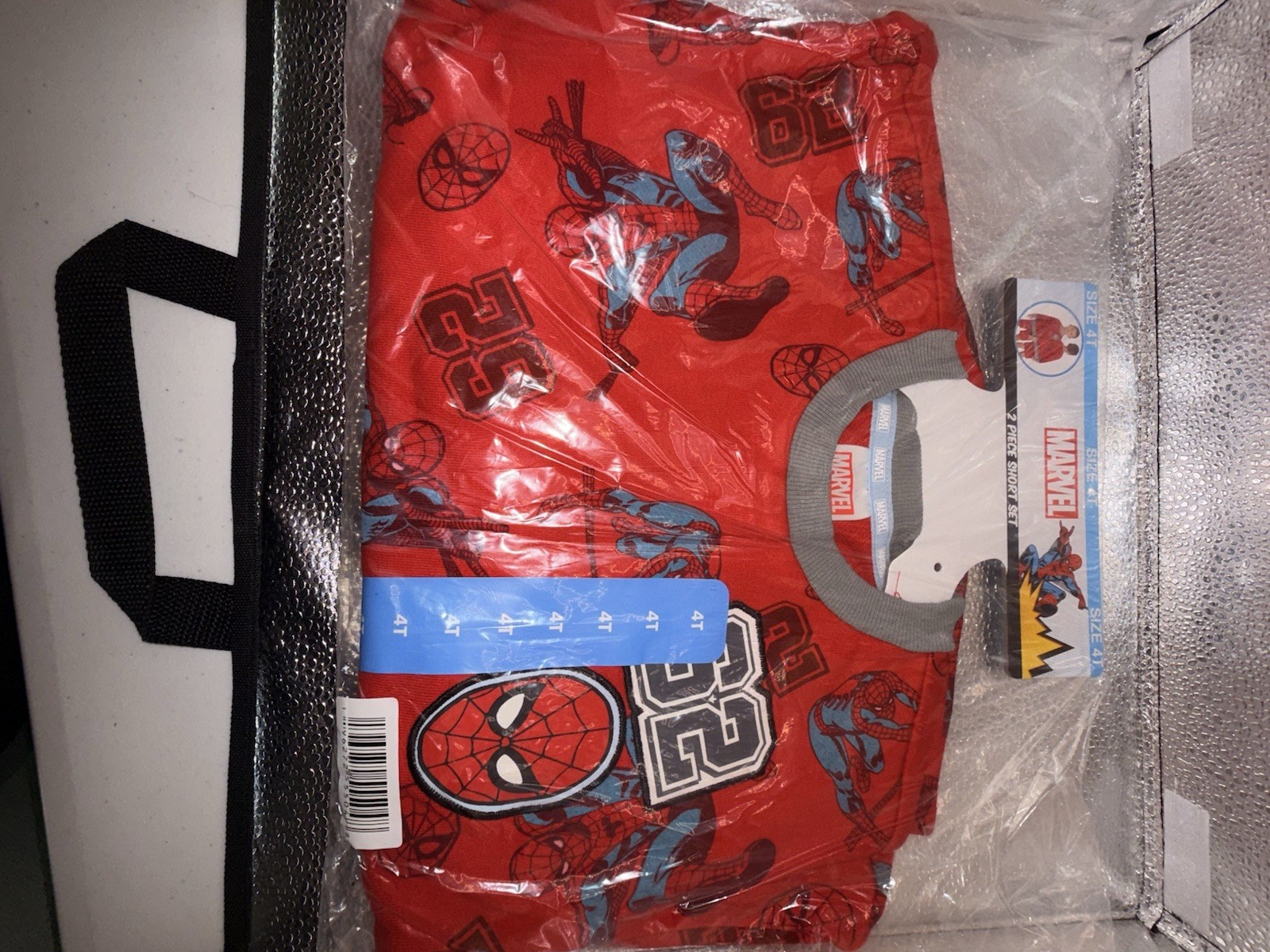 Marvel Spider Man Sweatshirt & Shorts Set Size 4T NWT