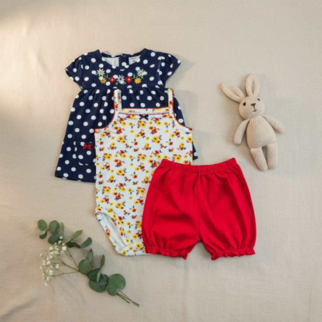 New Without Tags Carter’s Baby girl outfit 3-piece set size 24 months