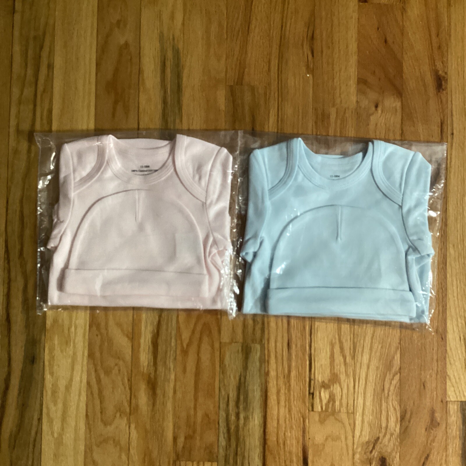 Baby Rompers. Bodysuit With Cap. 100% Cotton. Pink/Blue. 3 Pack For $7.99