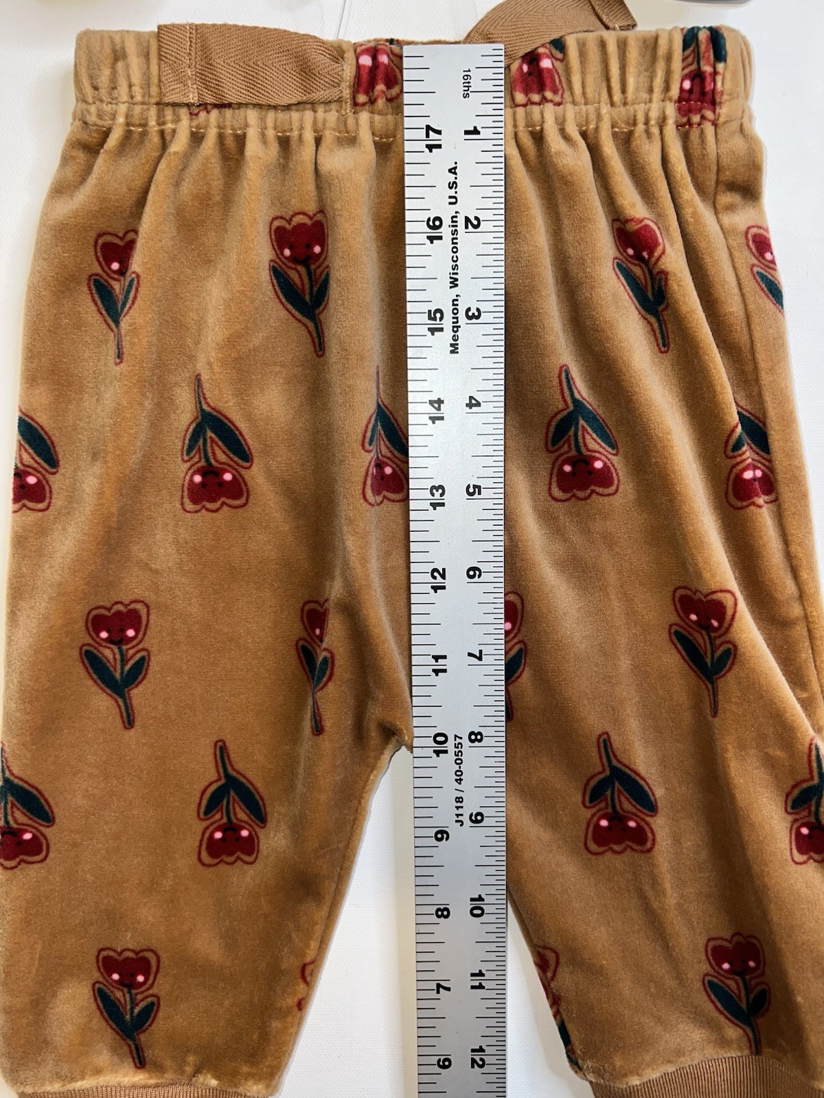 Snug Baby 3 pc Set L/S Top & Jogger Pants 3-6 Months Tulips Floral Print NWT