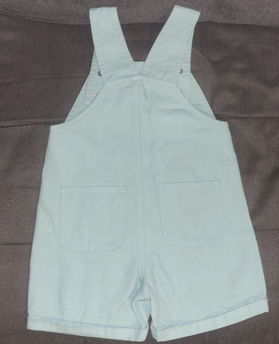 Carhartt🐝Girl’s Short-Sleeve Bee T-Shirt Canvas Shortalls Set Jade Green Sz 4T
