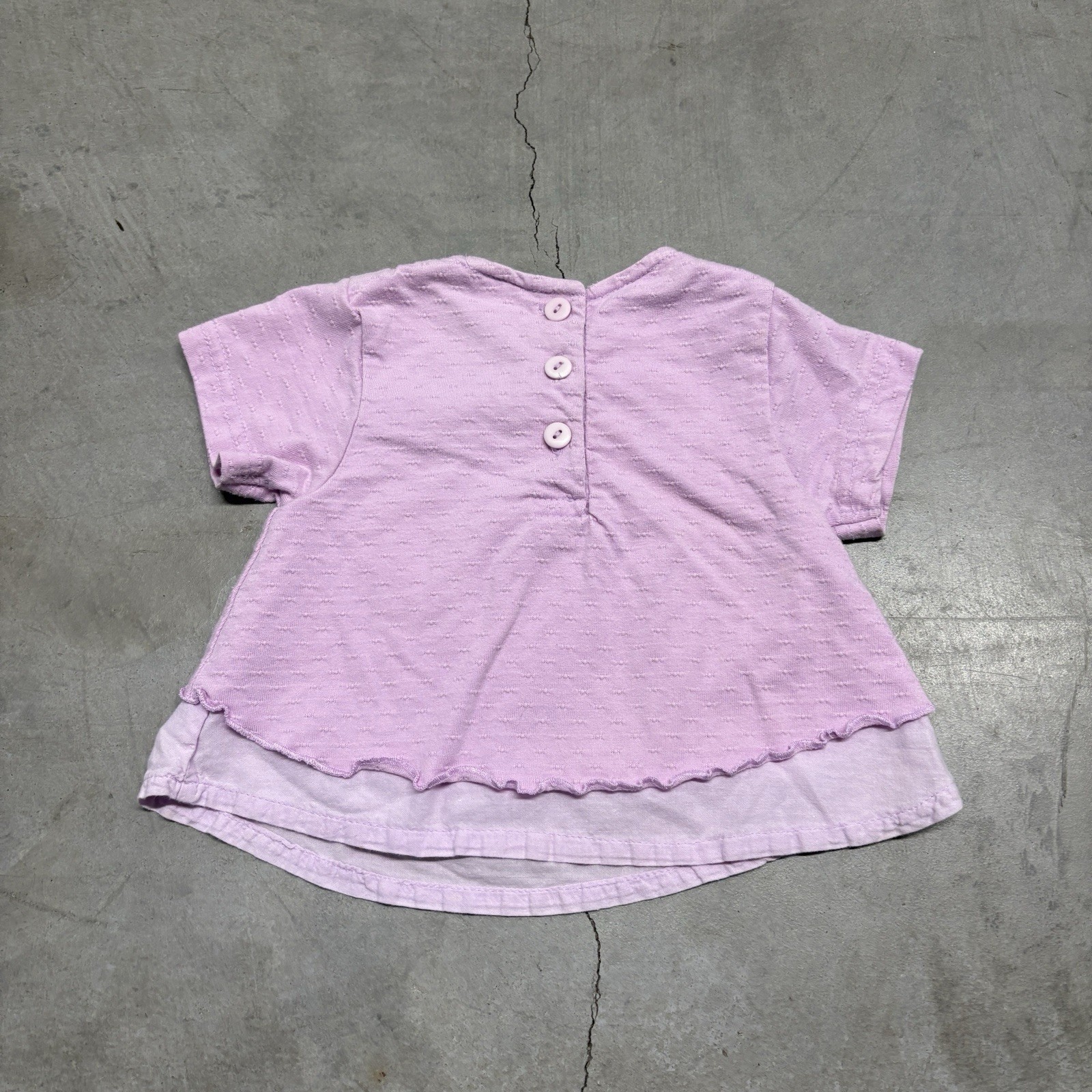 RARE HTF Vintage Disney Winnie the Pooh 1 Piece Outfit 18M Pink Ruffle Shirt