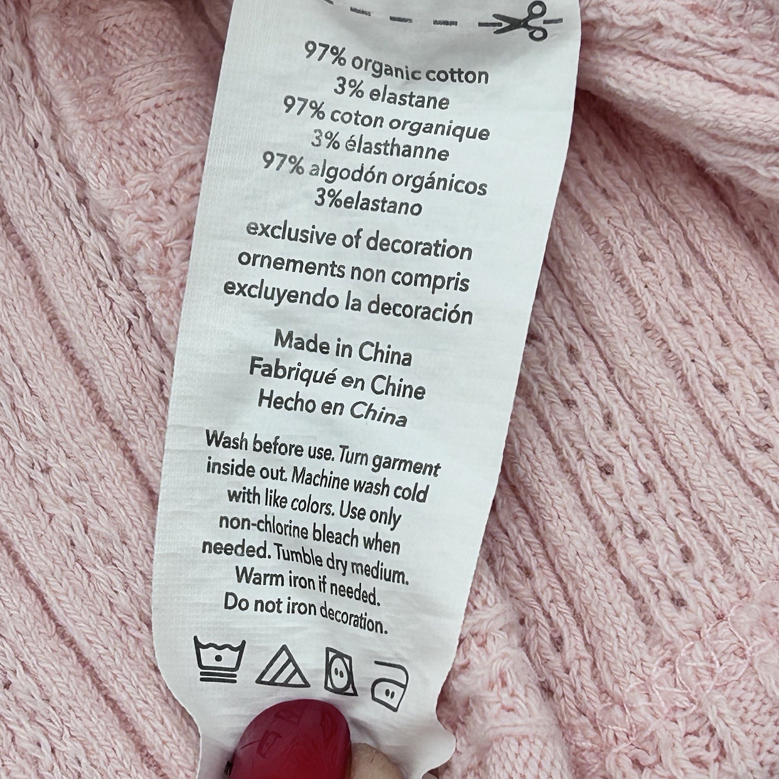 Rabbit + Bear 2 Piece Pink Sweater Knit Outfit 3-6 Months Organic Cotton