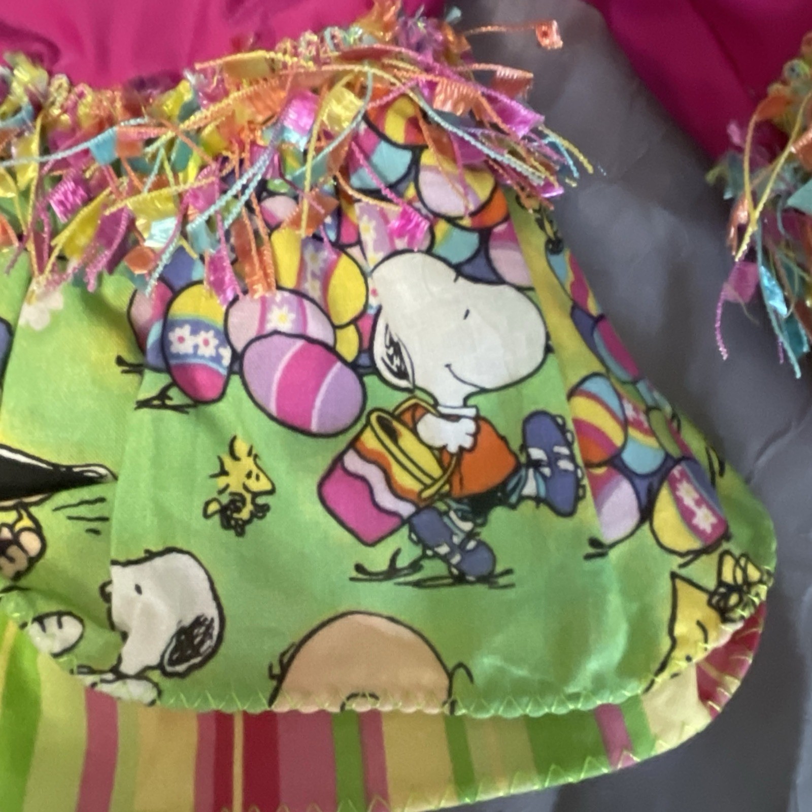 NEW Vintage Handmade 2pc Pageant wear 24 mth Easter Snoopy Charlie Brown Peanuts