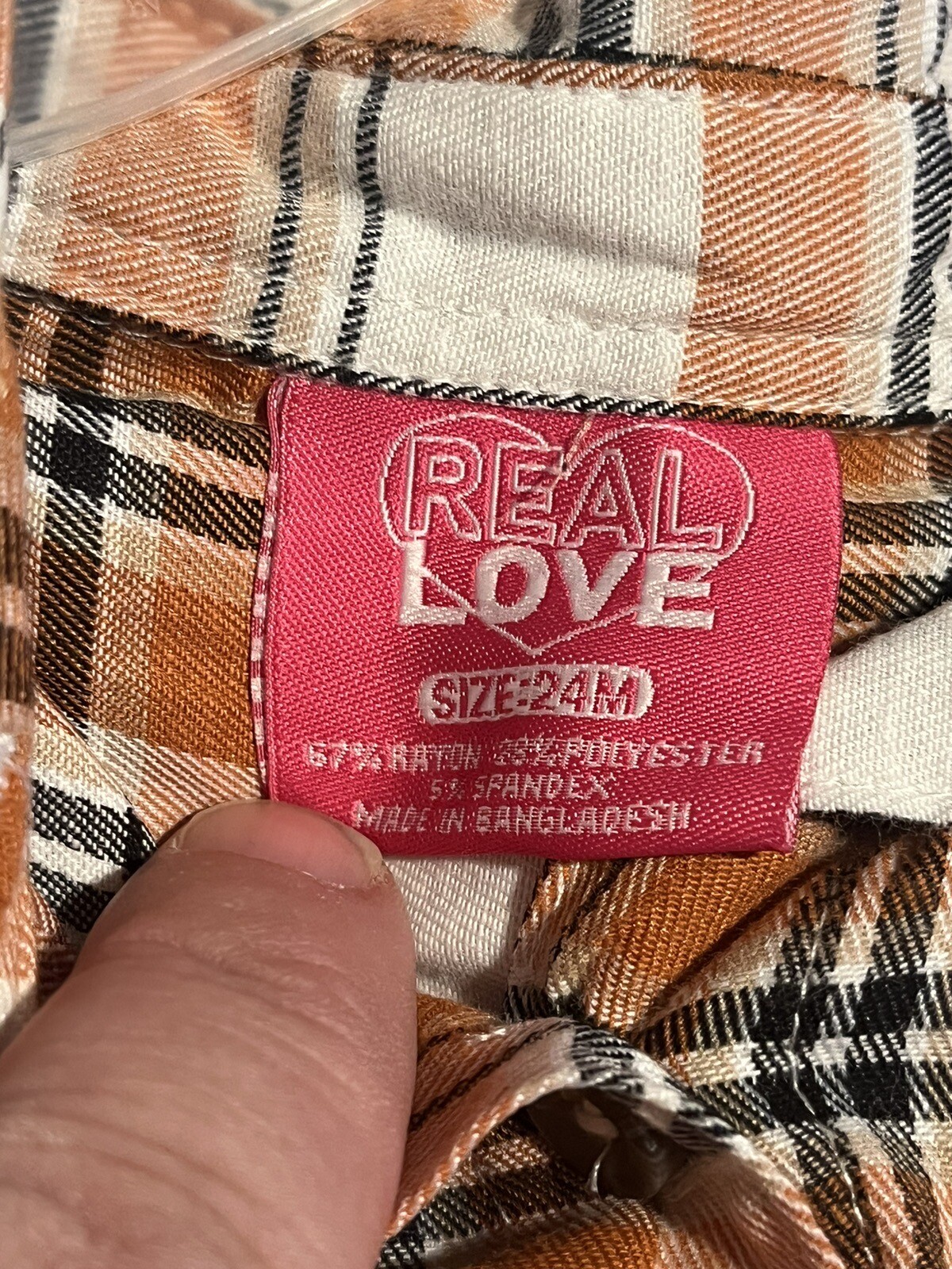 Real Love Shirt Pant Set Boys 24 Month 2 Pieces Button Up Top Stretch Pants NEW