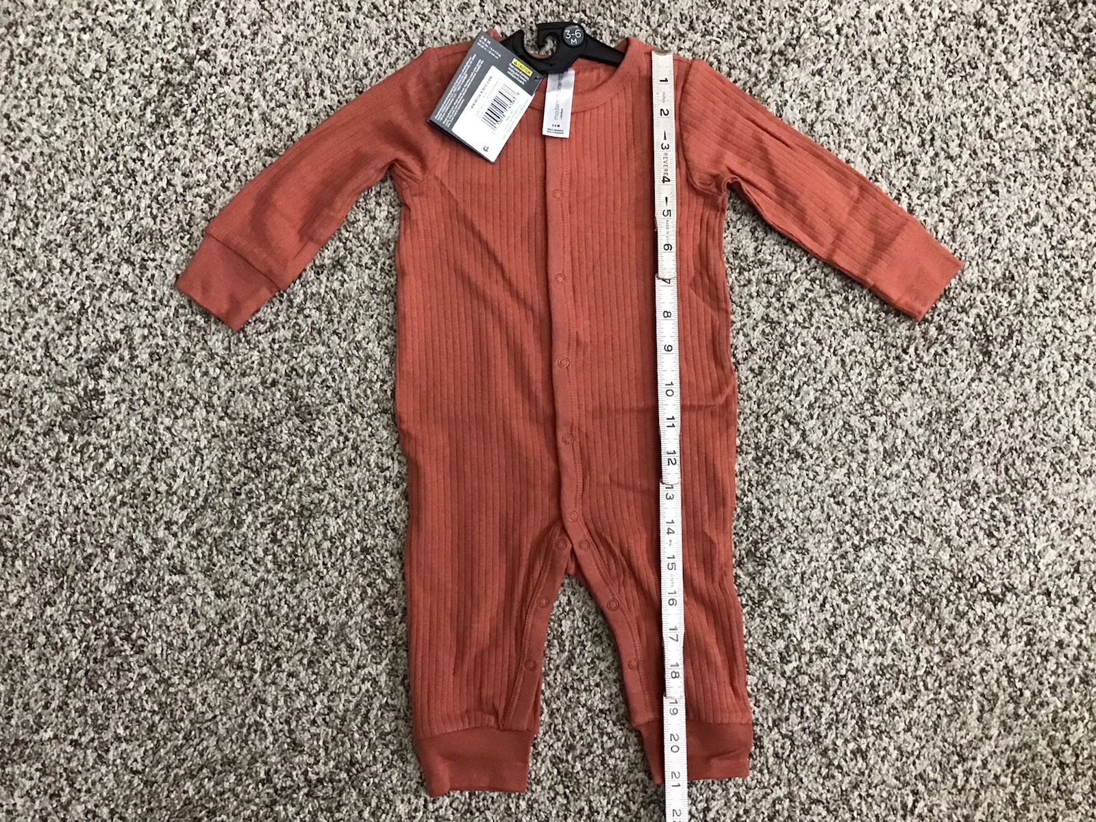 NEW INFANT Baby 3-6 Month MODERN MOMENTS BY GERBER Onsie COVERALL Terracotta(GM3