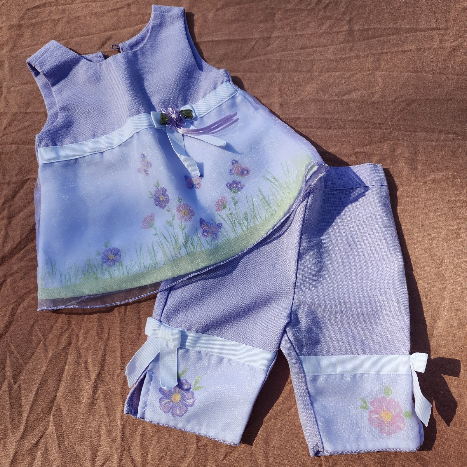 Vintage Thomas Special Occasion Dress Baby Size 3-6 Mos Purple 2 Pc Outfit