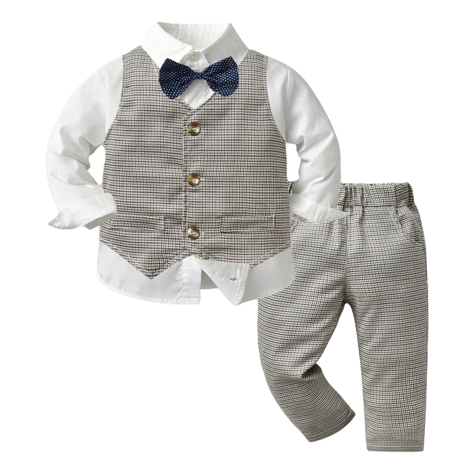 Baby Boys Formal Gentleman Wedding Suit Christening Baptism Outfit Birthday