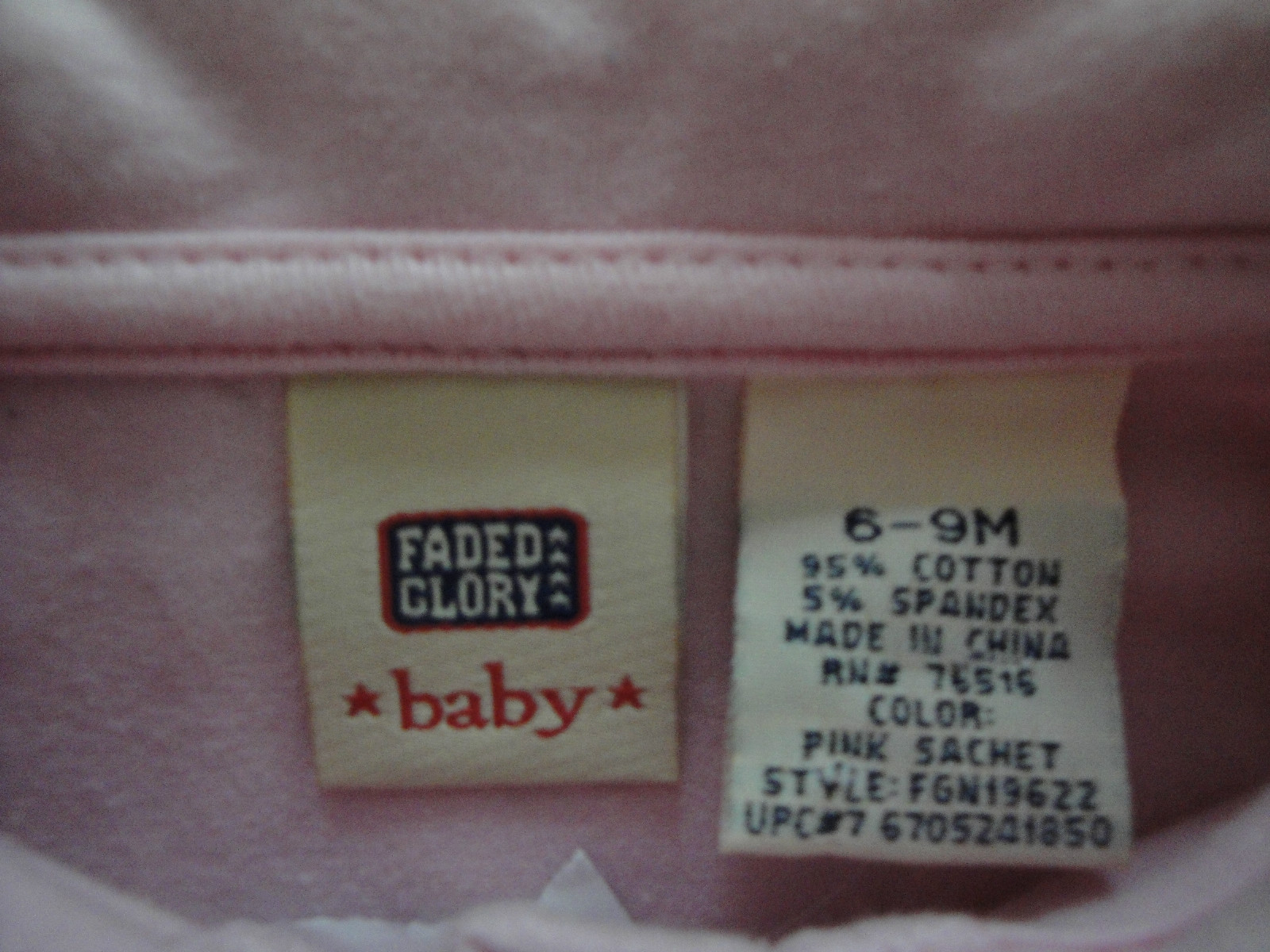 TWO BABY FADED GLORY OUTFITS, PINK & GREEN NWT SIZE 6-9 MOS.