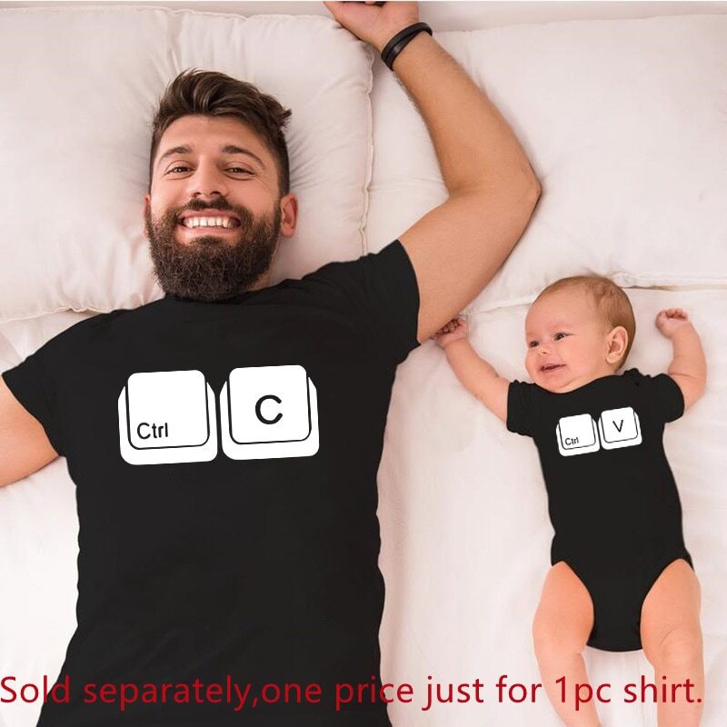 Family Matching Clothes Funny Cotton Family Look Shirt Father’s Day Gift