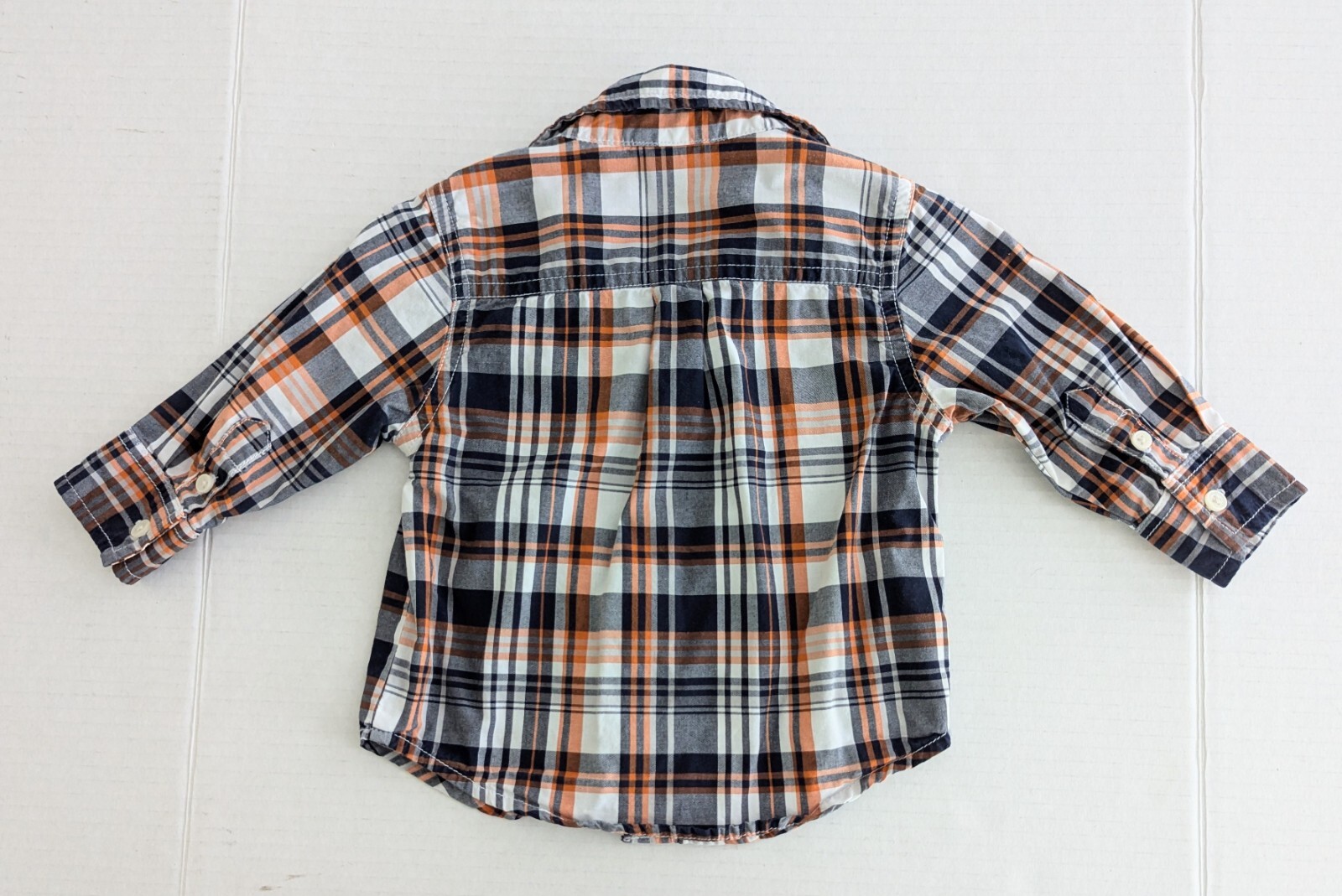 3 Pcs Size 6-12 Months L/S Button-Up Shirt & Jeans Size 12 Month Button-up Shirt