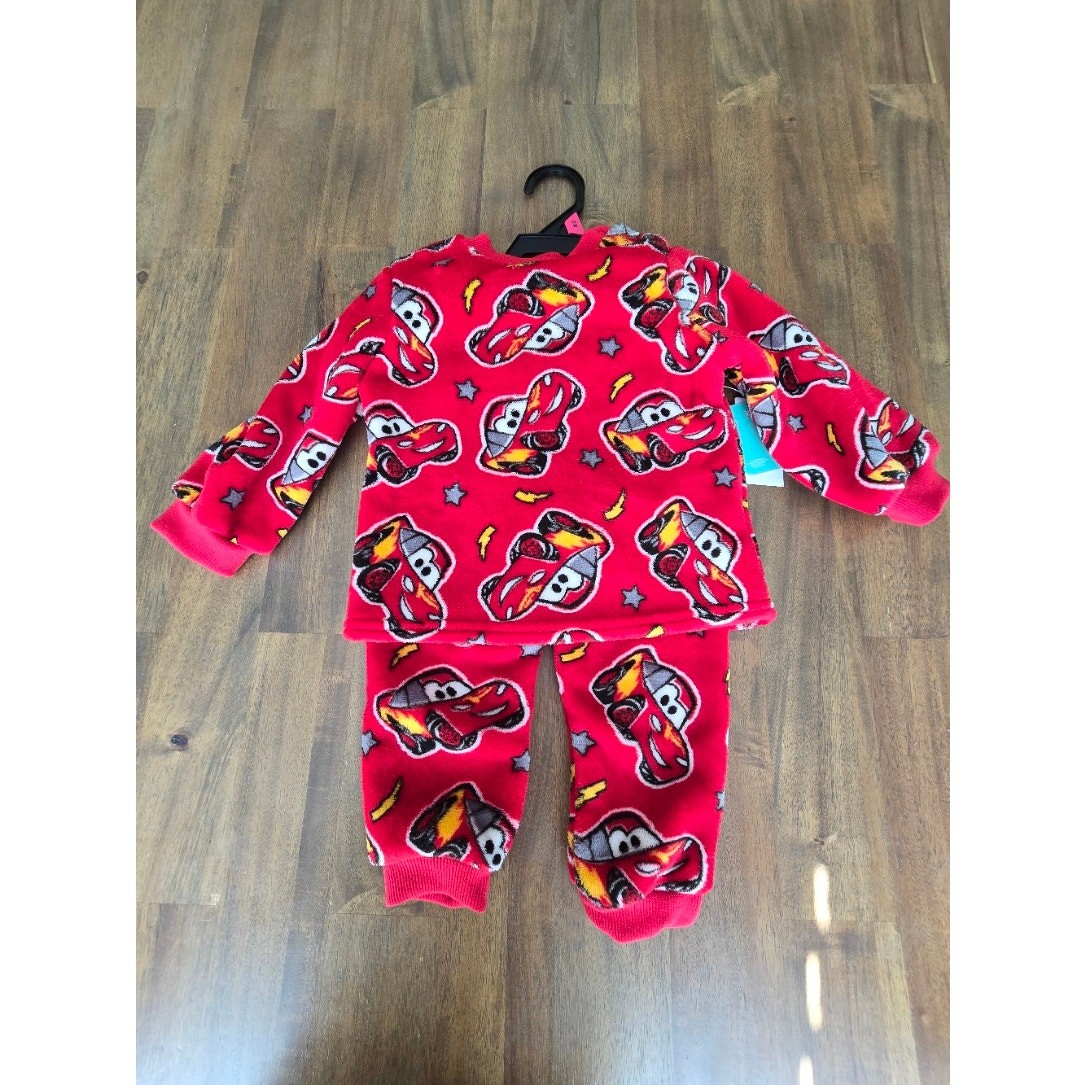 NWT Pixar Cars Cozie All Over Print Crewneck Sweatshirt/Matching Jogger Pant