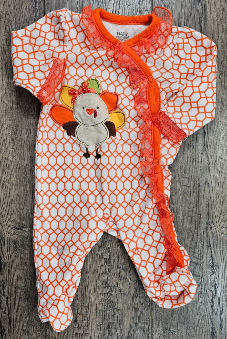 Baby Girl Clothes Baby Essentials 3 Month Ruffle Lace Turkey Footed Outfit