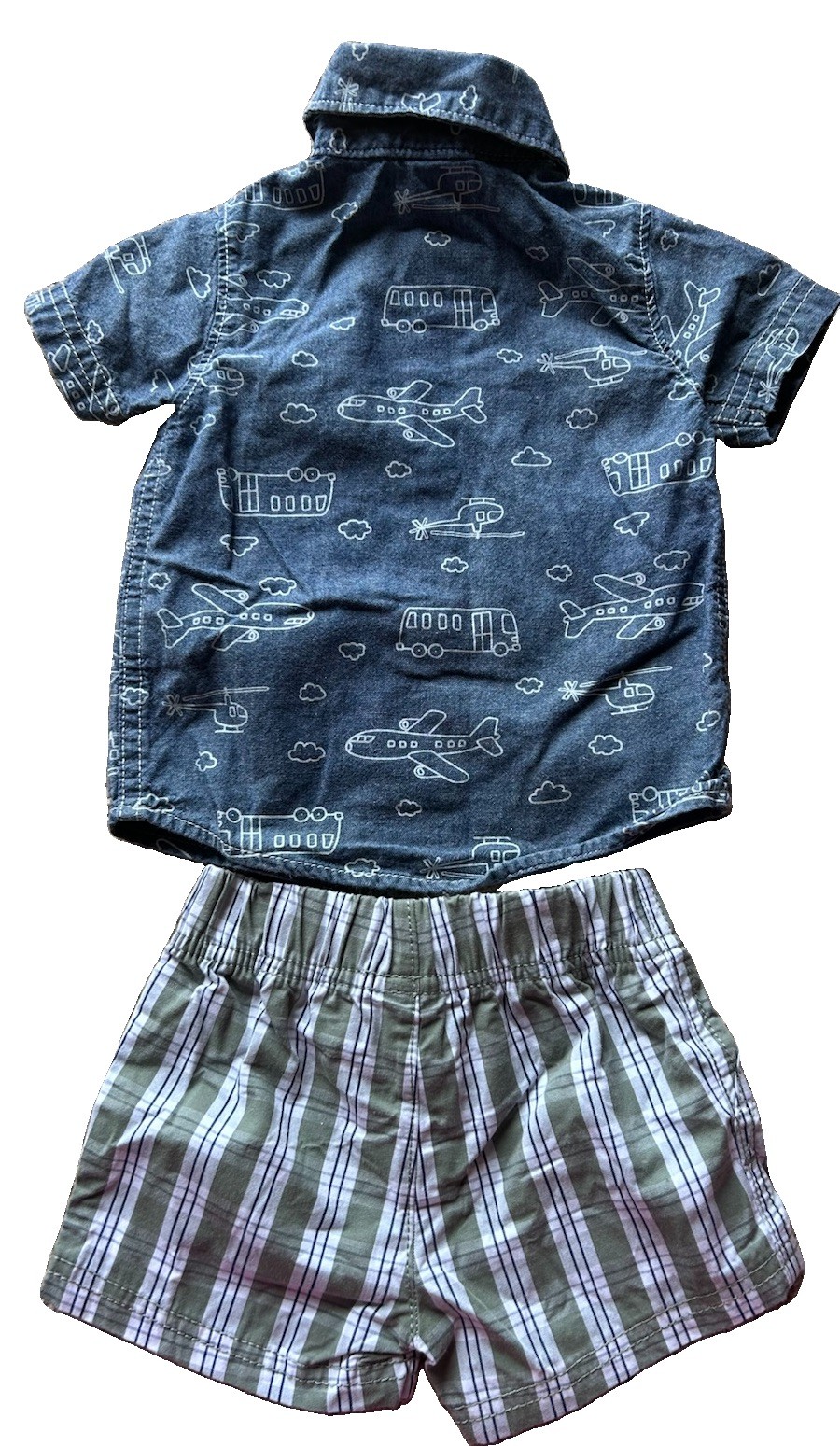Carters Boys 3 Month Old Blue/ White/ Dark Green