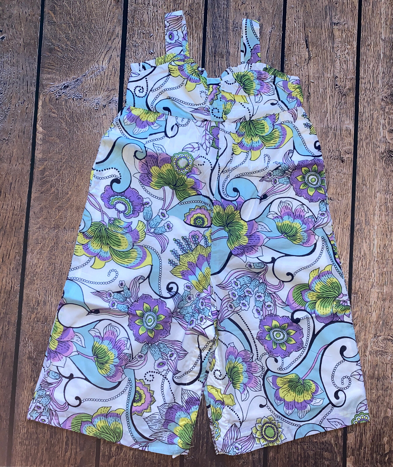 Toddler Girl 18-24 Month Janie and Jack Multicolor Floral Jumpsuit & Headband