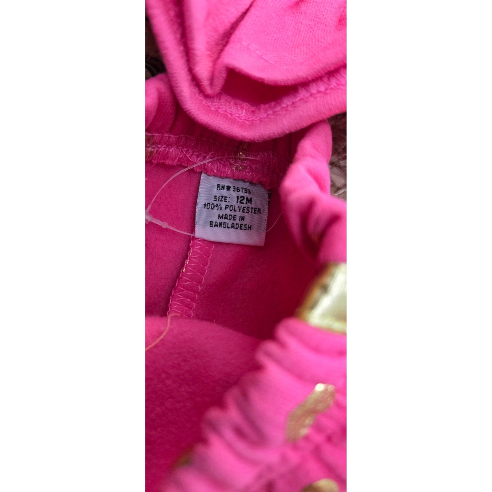 Real Love Pink Long sleeve and Pants with Heart Spotted Size 12 months NWT