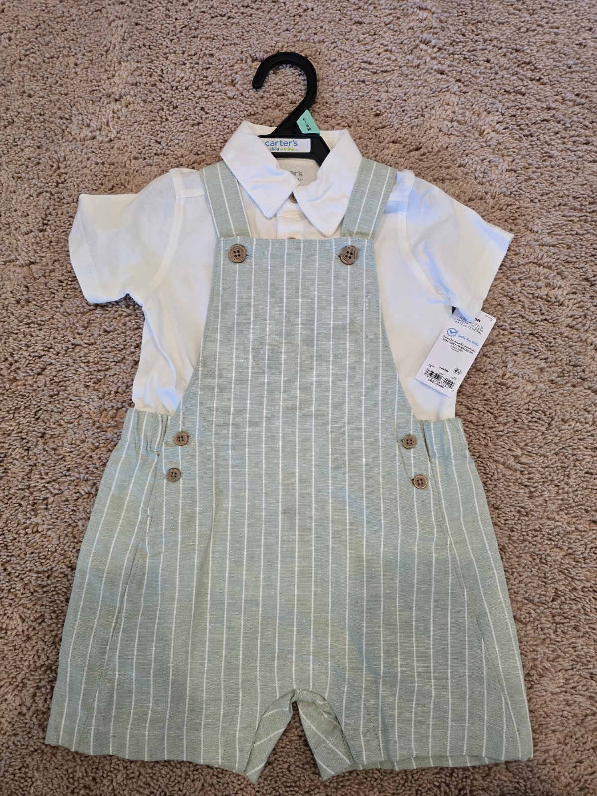 ***Carter’s*** 6-9M *** Coverall SET ** Short Sleeve ***Nwt***FAST S/H