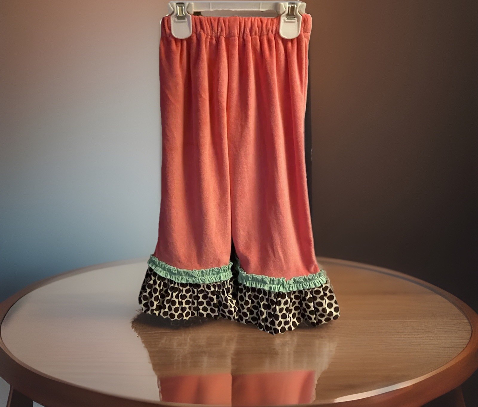 Girls NWT LaJenns Pants Set & Dress Top Embroidered 2 Piece Free Bow 4T