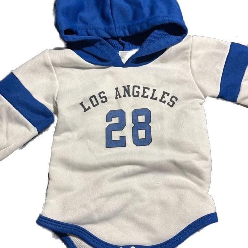 Baby Boys Los Angeles 28 Long Sleeve Hooded Bodysuit & Jogger Set 2pc Size 6-9M