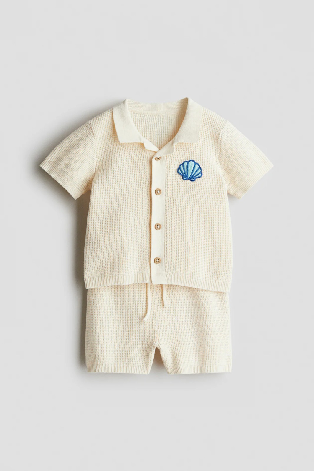 H&M Kids 2-PIECE COTTON WAFFLE-KNIT SET 18 Month Toddler