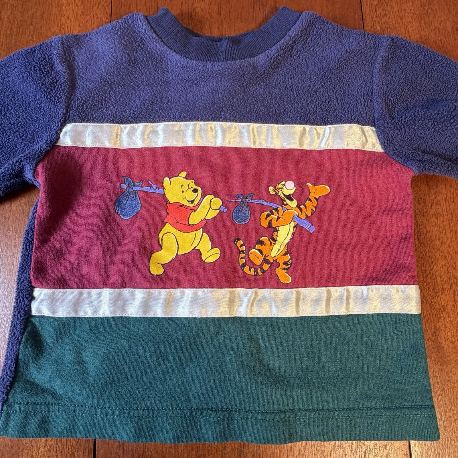 Vintage 90s Disney Winnie The Pooh & Tigger Fleece Jogger Tracksuit Set Size 2T